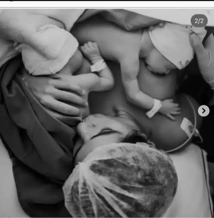 Andréia Sadi mostra seus  filhos gêmeos em fotos no nascimento e impressiona