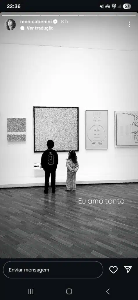 Filhos de Junior Lima posam juntos em museu em São Paulo e surpreendem