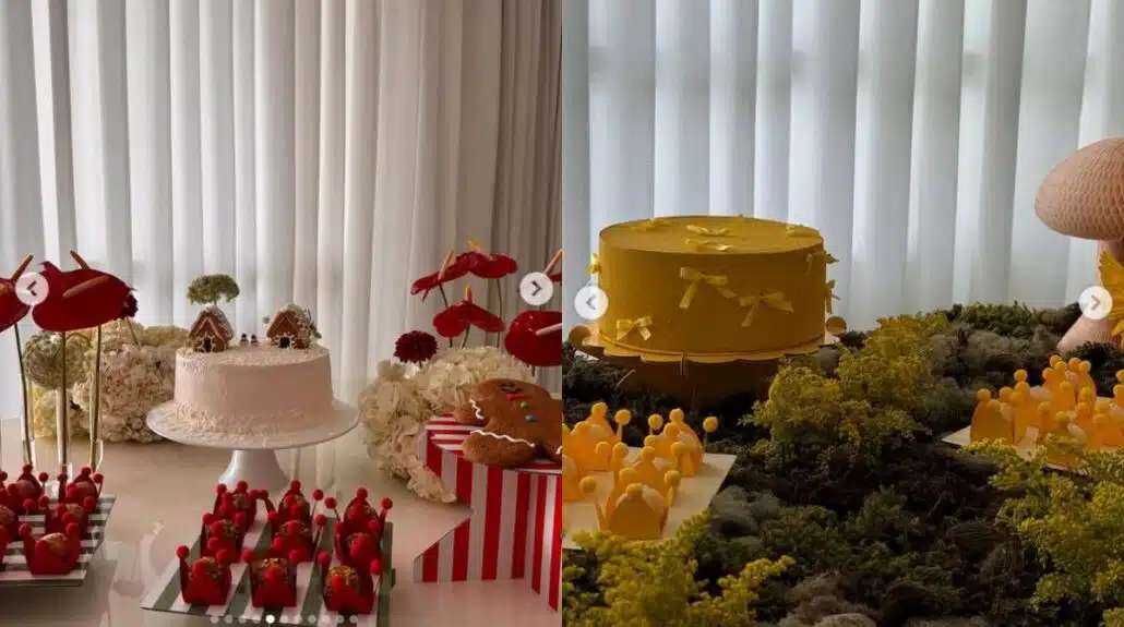 Amanda Kimberlly escolheu jardim como tema de todos os mêsversários da filha