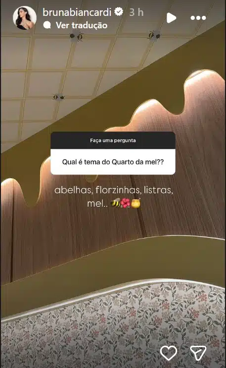 Bruna Biancardi exibindo o quarto de Mel