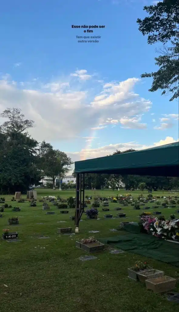 Filha teve que se despedir dos pais