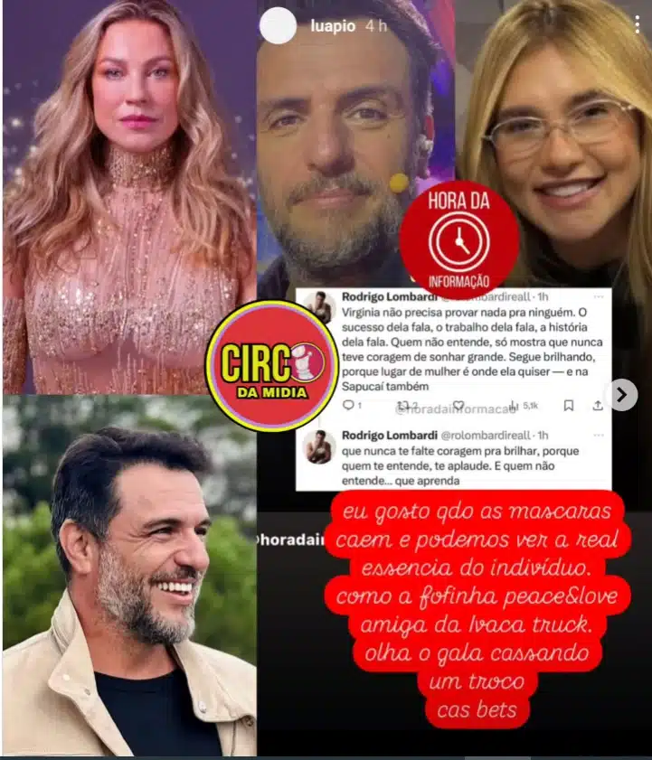 Luana Piovani durante crítica a Gisele Bündchen