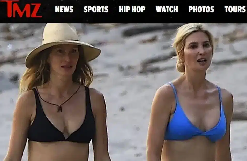 Gisele Bündchen com Ivanka na Costa Rica