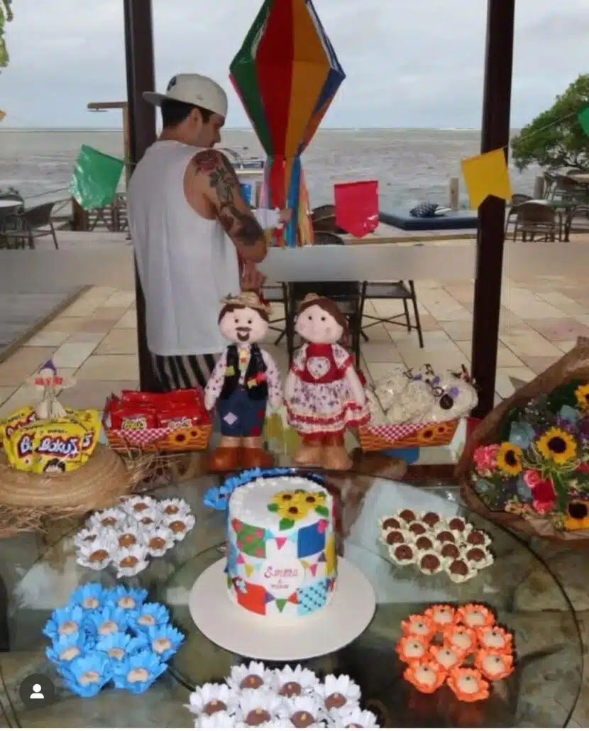 Luan Santana festeja os 6 meses de sua bebê