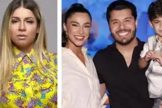 Filho de Marília Mendonça e Huff posa com o cabelo colorido junto com a madrasta