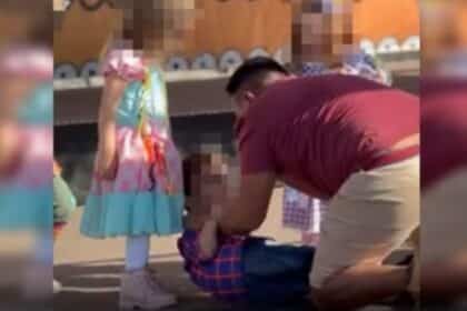 Pai avançou contra o menino de quatro anos