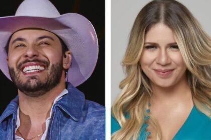 Murilo Huff posa com o filho com Marília e mostra os novos visuais deles