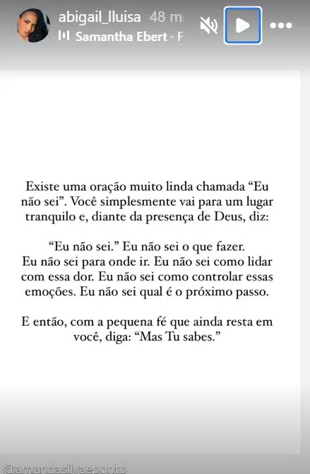 Mãe fez reflexão após pai jogar o filho da ponte