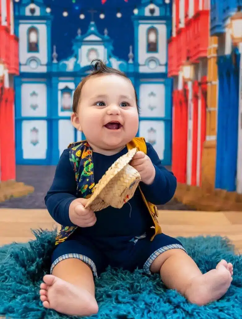 Ravi, bebê de Viih Tube e Eliezer, também posou em um ensaio fotográfico