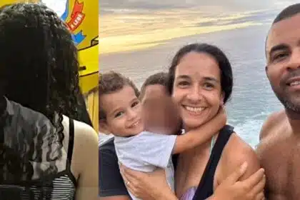 Falas do adolescente e sua namorada acabam de surgir
