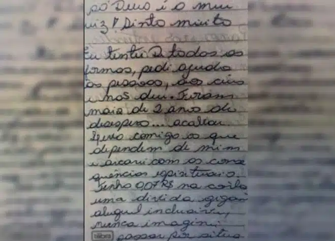 Carta disse o que houve com avó, mãe e neta