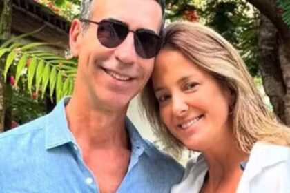 César Tralli encanta ai posar com sua filha e herdeira de Tici de férias em Miami e encanta