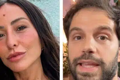 Sabrina Sato mostra filha com Duda Nagle em um trilha na Suíça