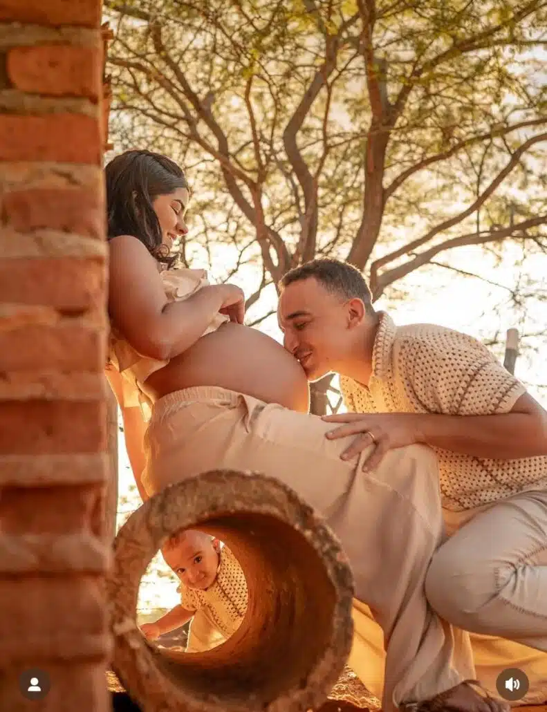 Jorge, primogênito de Ary e João Gomes, encantou os fãs ao participar das fotos