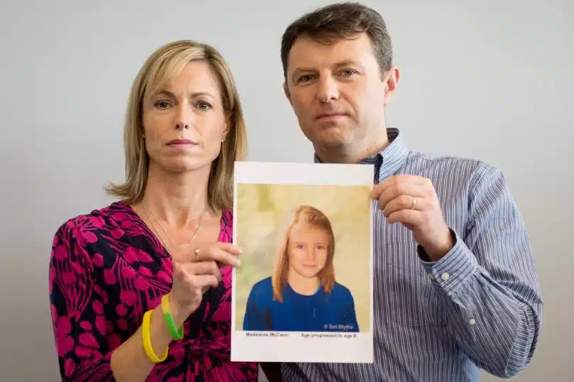 Pais de Madeleine McCann seguem nas buscas pela filha