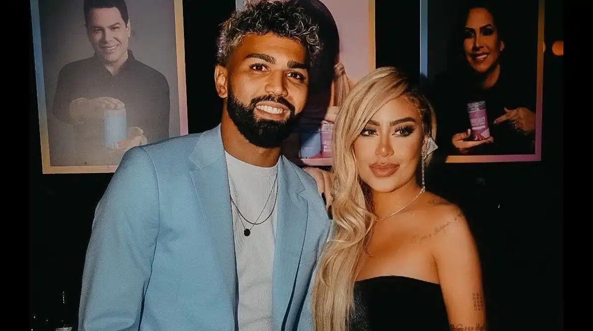 Gabigol surge em chá revelação e levanta suspeitas de Rafaella Santos grávida