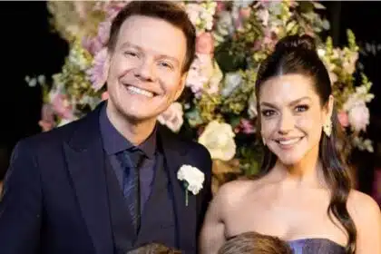 Michel Teló e Thais Fersoza surgem com filhos em Bodas de Ouro