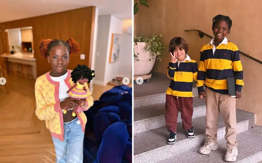 Giovanna Ewbank mostrar os filhos em meio a detalhes de seu casamento e encanta