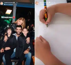 Gusttavo Lima ganha linda homenagem dos filhos no Dia dos Pais e encanta