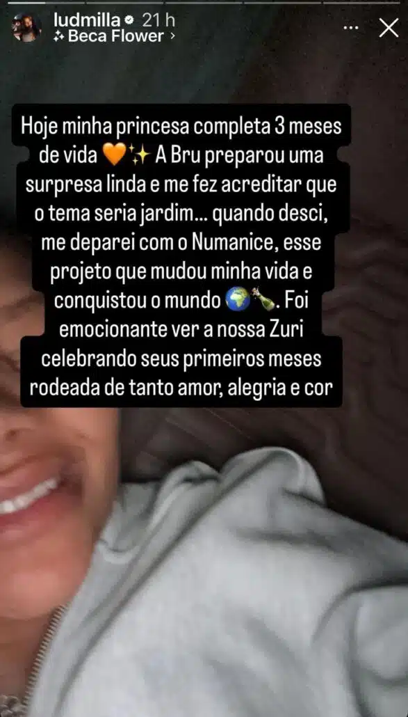 Ludmilla fala da surpresa que Brunna Gonçalves fez para ela