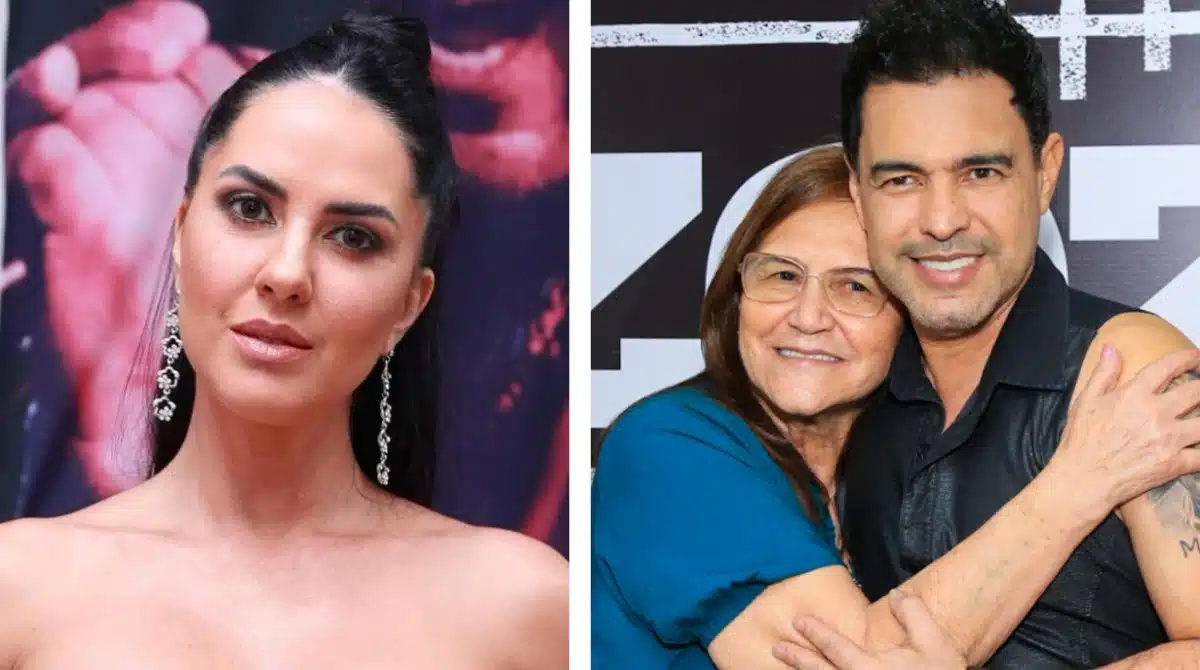 Graciele Lacerda, esposa de Zezé Di Camargo, mostra a bebê e fala da sogra