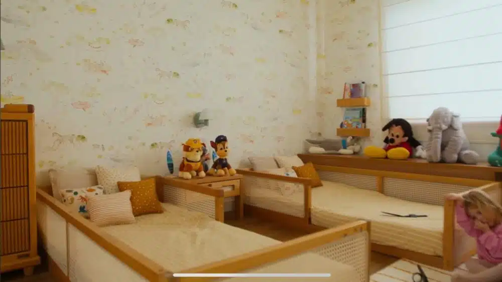 Isa Scherer mostra o quarto novo dos gêmeos