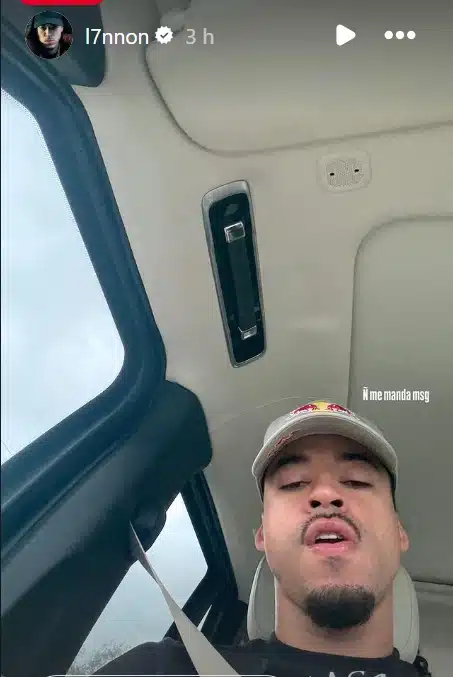 L7nnon seguindo para o aniversário do filho de Neymar
