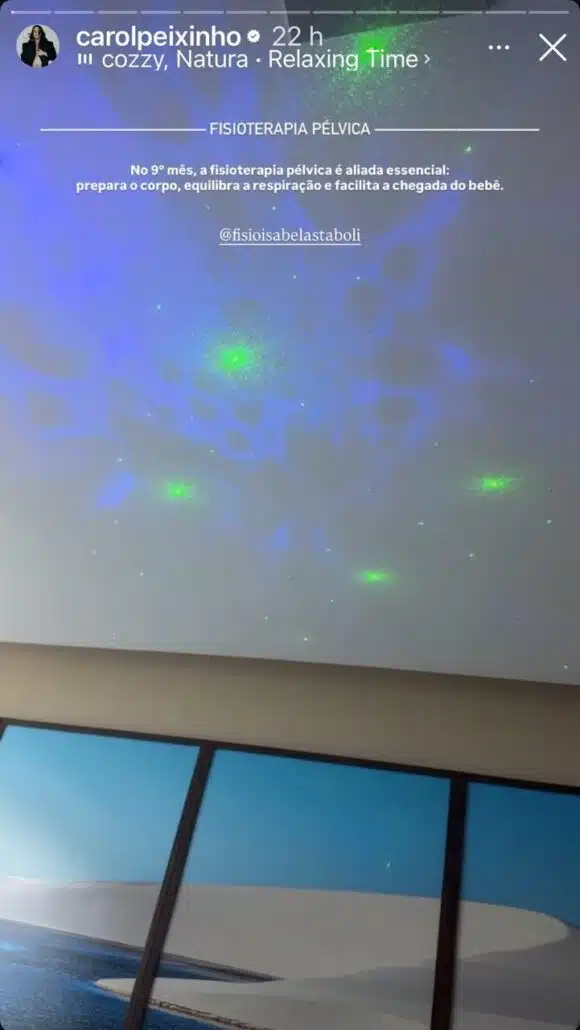 Carol Peixinho revela preparo pro parto com fisioterapia pélvica