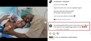 Fernanda Souza falou do nascimento do filho de Thiaguinho