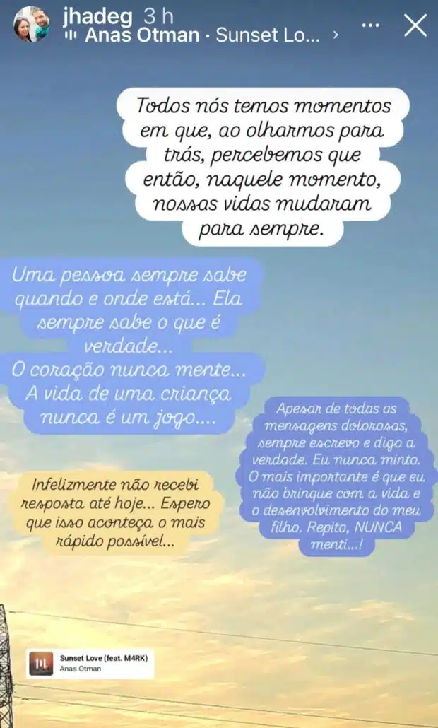 Gabriella Gaspar respondendo se teste de DNA com Neymar saiu