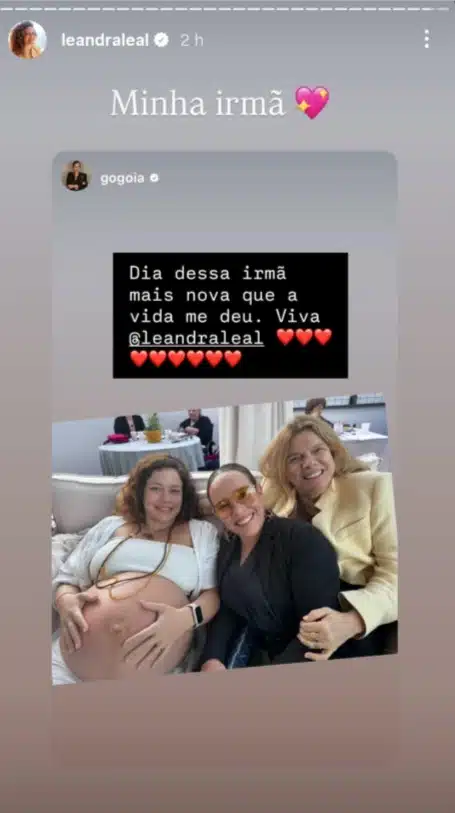 Leandra Leal celebra seus 43 anos e relembra sua gravidez e encanta