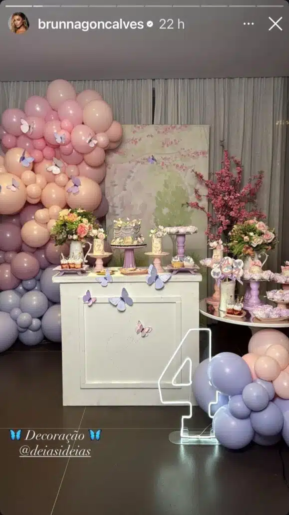 Ludmilla e Brunna mostram o 4º mesversário da bebê