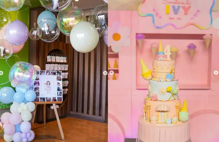 Thaeme celebra 4 anos da filha com linda festa e encanta