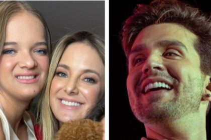 Primogênita de Ticiane Pinheiro tieta Luan Santana em rodeio