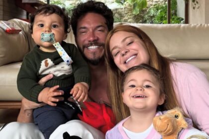 Eliezer e Viih Tube fazem festa diferente pro caçula