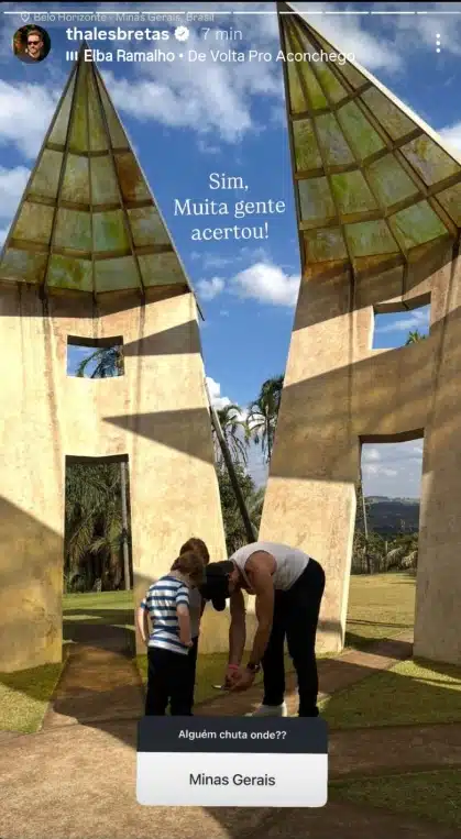 Filhos de Paulo Gustavo viajam com o pai para Minas Gerais e surpreendem