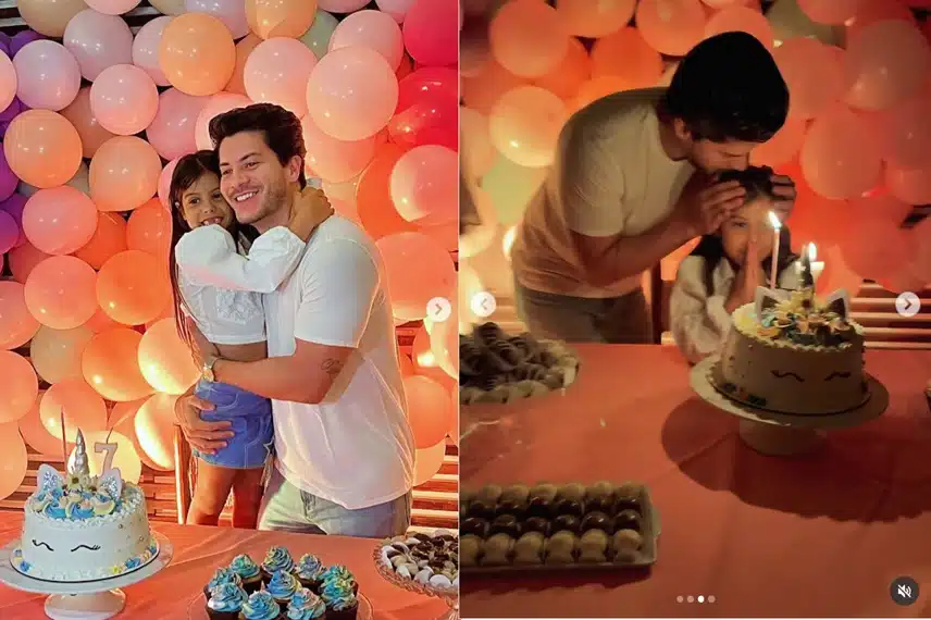 Arthur Aguiar celebra 7 anos da filha com linda festa e surpreende