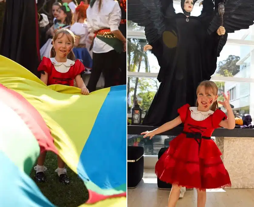 Filha de Roberto Justus ganha festa a fantasia luxuosa e encanta
