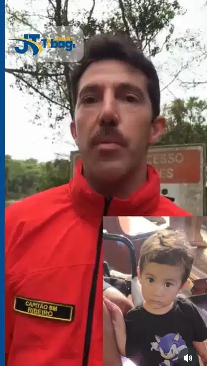 Capitã0 Ribeiro está procurando o menino Arthur