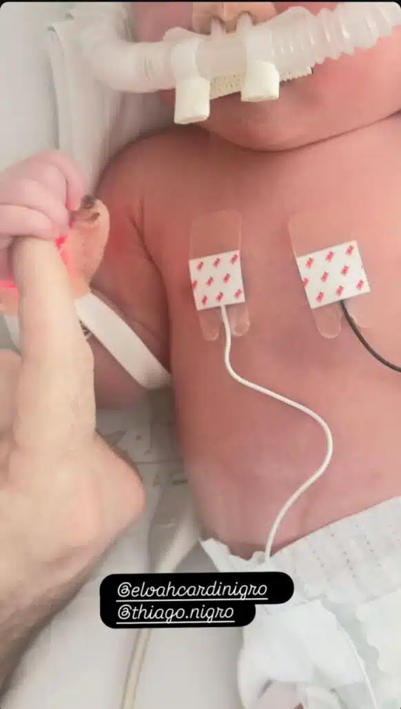 Filha de Thiago Nigro com Maíra Cardi está internada