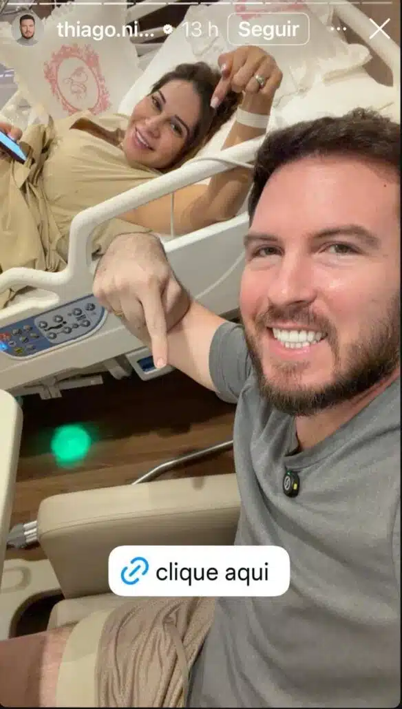 Nasce filha de Thiago Nigro e Maíra Cardi nasceu