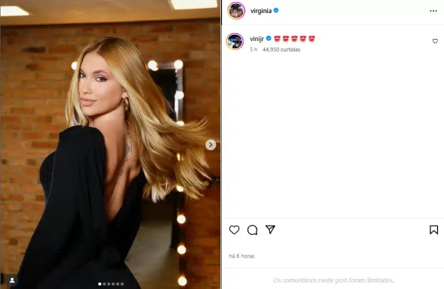 Vini Jr. reage a mudança de visual de Virgínia Fonseca e surpreende
