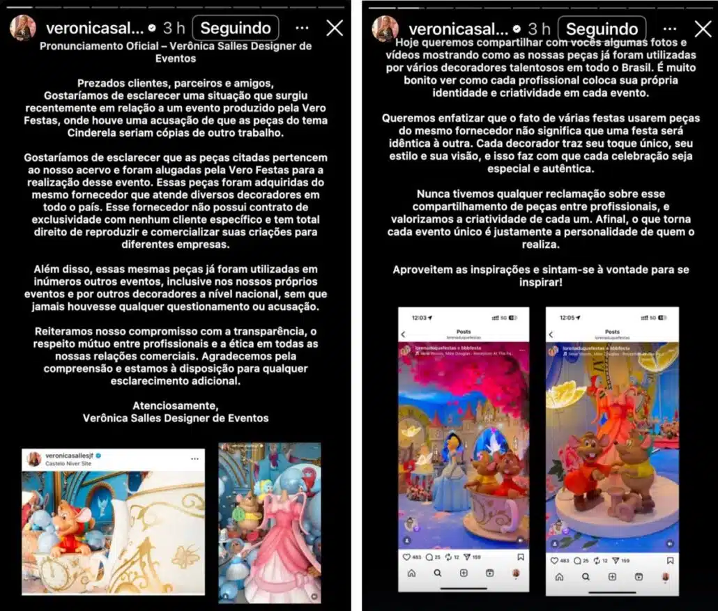 Alguns itens usados pela festa da filha Virgínia Fonseca rendeu polêmica