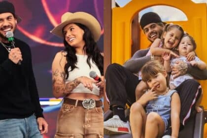 Zé Felipe e Ana Castela revelaram encontro com os filhos dele