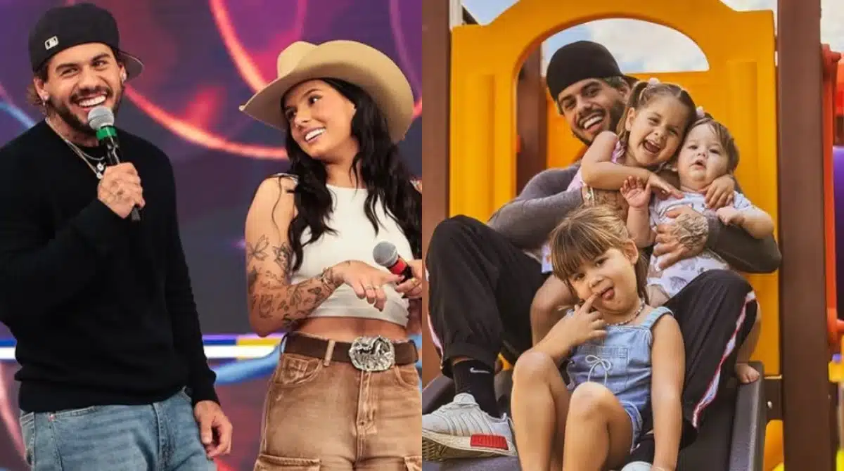 Zé Felipe revela encontro dos 3 filhos com Ana Castela