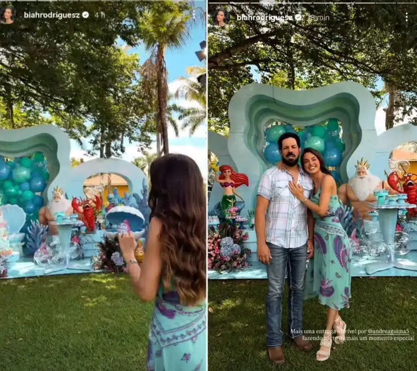 Sorocaba e Biah Rodrigues exibem decoração da festa de 4 anos da filha na fazenda e impressionam