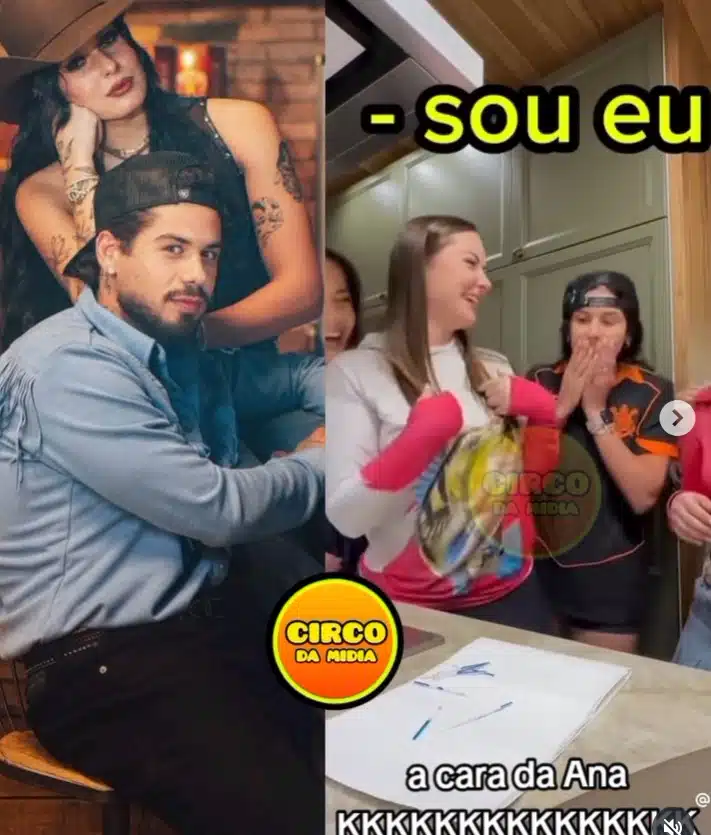 Amiga de Ana contando sua gestação