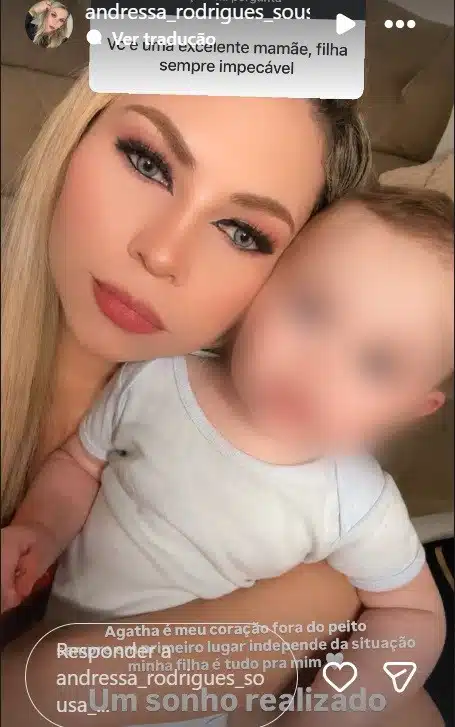 Ex de Daniel Cravinhos com a filha deles