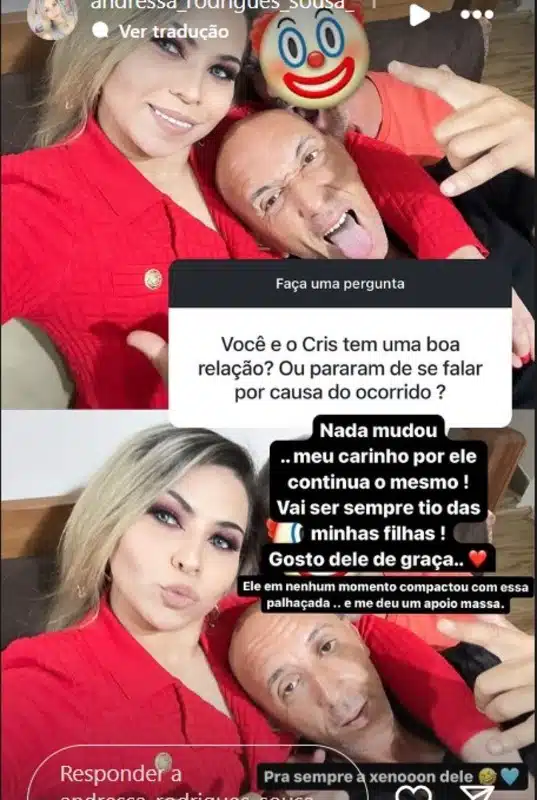 Cristian junto da ex-namorada de Daniel Cravinhos