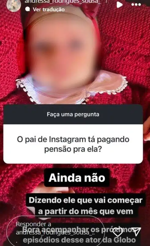 A bebê recém-nascida de Daniel Cravinhos